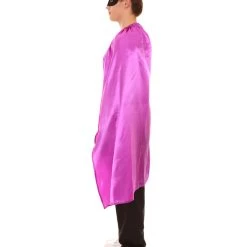 HPO Adult Men's Superhero Cape With Mask Set Costume | Multiple Color Options Halloween Costume