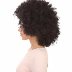 HPO Women Disco Afro Wig | Black Super Size Jumbo Wig Women's