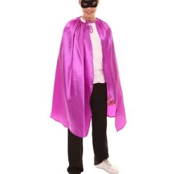 HPO Adult Men's Superhero Cape With Mask Set Costume | Multiple Color Options Halloween Costume