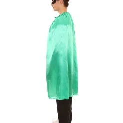 HPO Adult Men's Superhero Cape With Mask Set Costume | Multiple Color Options Halloween Costume