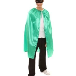 HPO Adult Men's Superhero Cape With Mask Set Costume | Multiple Color Options Halloween Costume