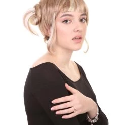 HPO Womens Cutie Doll Wig | Multi Color Cosplay Halloween Wig | Premium Breathable Capless Cap