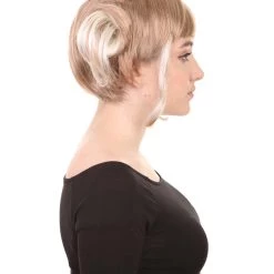 HPO Womens Cutie Doll Wig | Multi Color Cosplay Halloween Wig | Premium Breathable Capless Cap