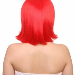 FLAGWIGS Women Patriotic Morocco Flag Bob Wig | Premium Breathable Capless Cap Women's