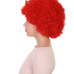 FLAGWIGS Women's Morocco Flag Sport Afro Halloween Wig