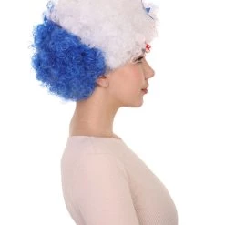FLAGWIGS Panama Flag Sport Afro Wig | National Pride Super Size Jumbo Wig Women's