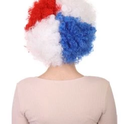 FLAGWIGS Panama Flag Sport Afro Wig | National Pride Super Size Jumbo Wig Women's