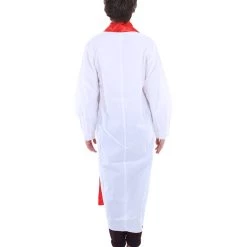 HPO Adult Men's Priest Robe Costume | White & Red Halloween Costume