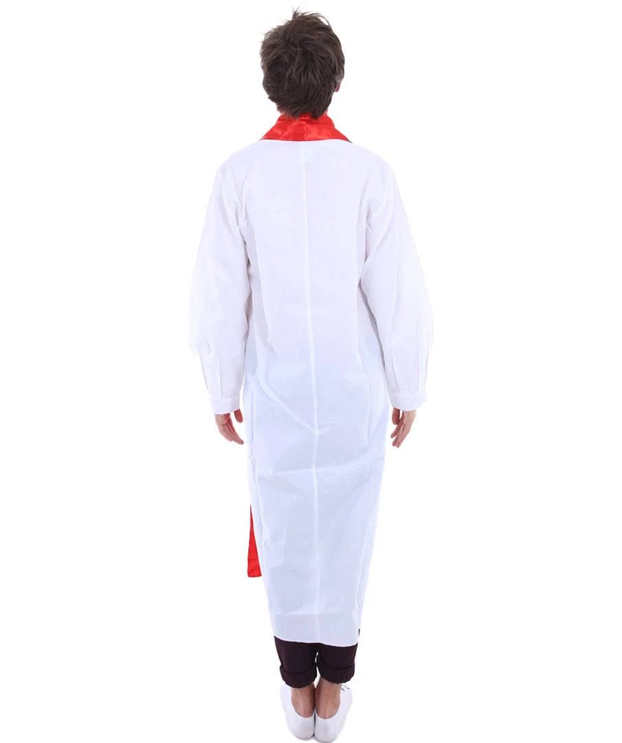 HPO Adult Men's Priest Robe Costume | White & Red Halloween Costume