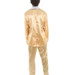 HPO Adult Men's Satin Costume | Gold Cosplay Costume