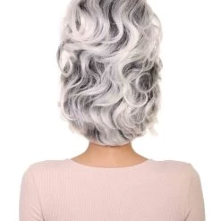 HPO Women's Womens Victorian Ghost Wig | Black & White Historical Wigs