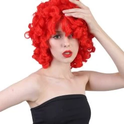 HPO Men's Womens Medium Curly Olympian Lady Wigs Collections | Cosplay Halloween Wigs | Premium Breathable Capless Cap