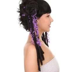 HPO Men's Deluxe Witch Womens Wig | Gothic Horror Cosplay Halloween Wig | Premium Breathable Capless Cap