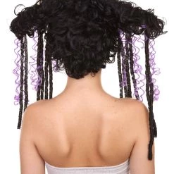 HPO Men's Deluxe Witch Womens Wig | Gothic Horror Cosplay Halloween Wig | Premium Breathable Capless Cap