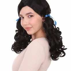 HPO Womens Farm Girl Wig | Traditional Cowgirl Colonial Character Halloween Wig | Premium Breathable Capless Cap Women's