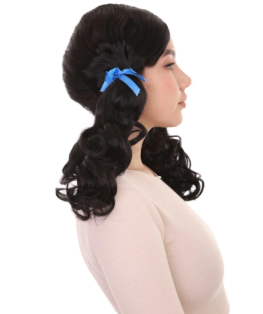 HPO Womens Farm Girl Wig | Traditional Cowgirl Colonial Character Halloween Wig | Premium Breathable Capless Cap Women's