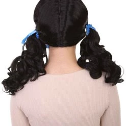 HPO Womens Farm Girl Wig | Traditional Cowgirl Colonial Character Halloween Wig | Premium Breathable Capless Cap Women's