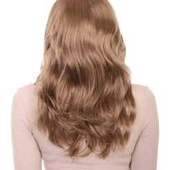 HPO Women's Grecian Goddess Womens Wig | Wavy Layered Golden Wig | Premium Breathable Capless Cap