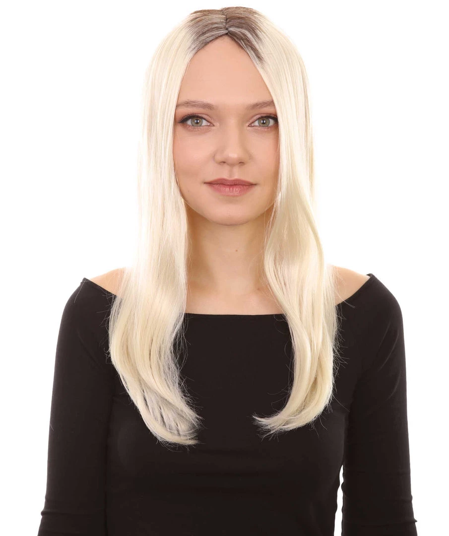 HPO Evil Bride Adult Women's Wig | Blond Cosplay Halloween Wig | Premium Breathable Capless Cap