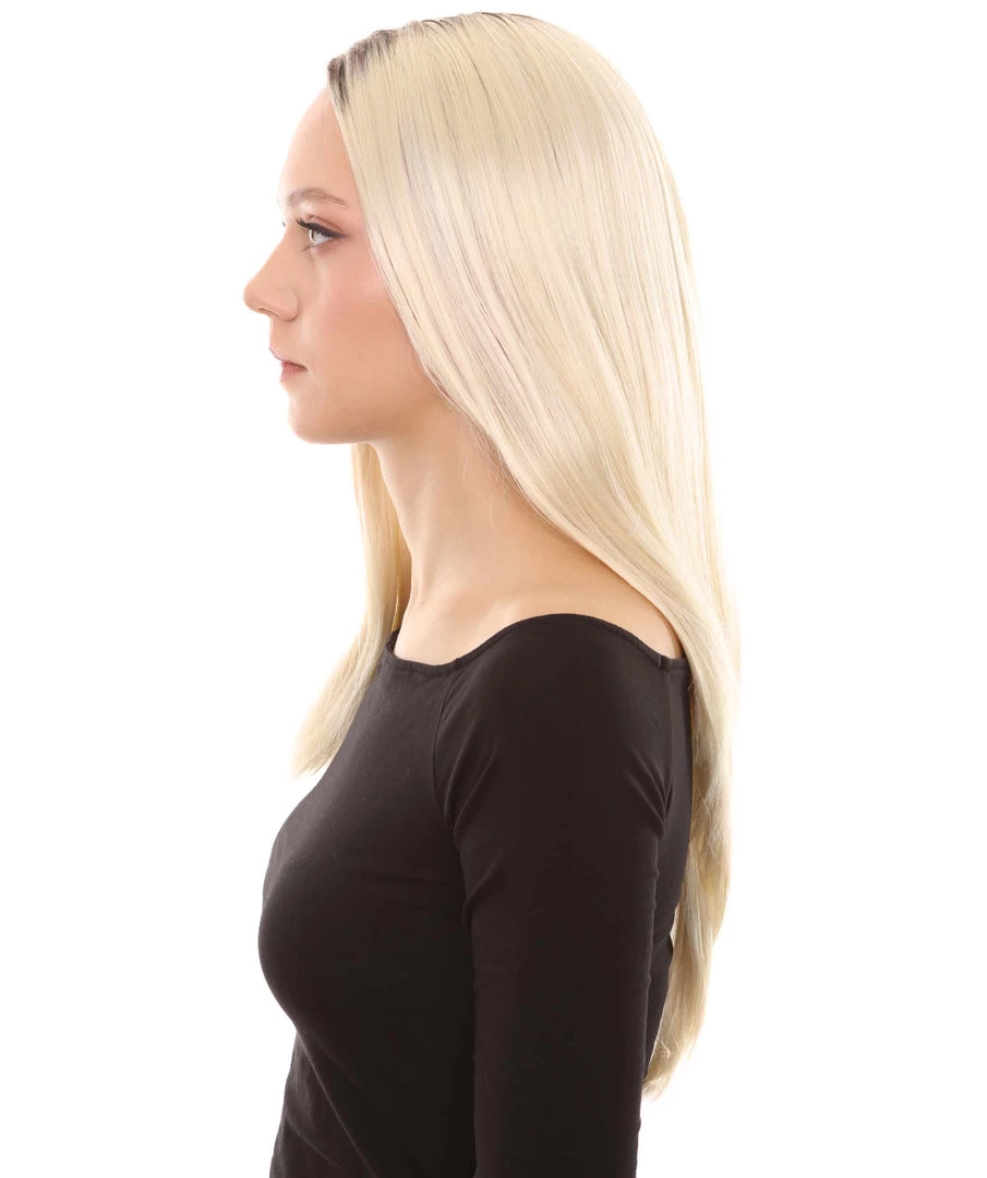 HPO Evil Bride Adult Women's Wig | Blond Cosplay Halloween Wig | Premium Breathable Capless Cap