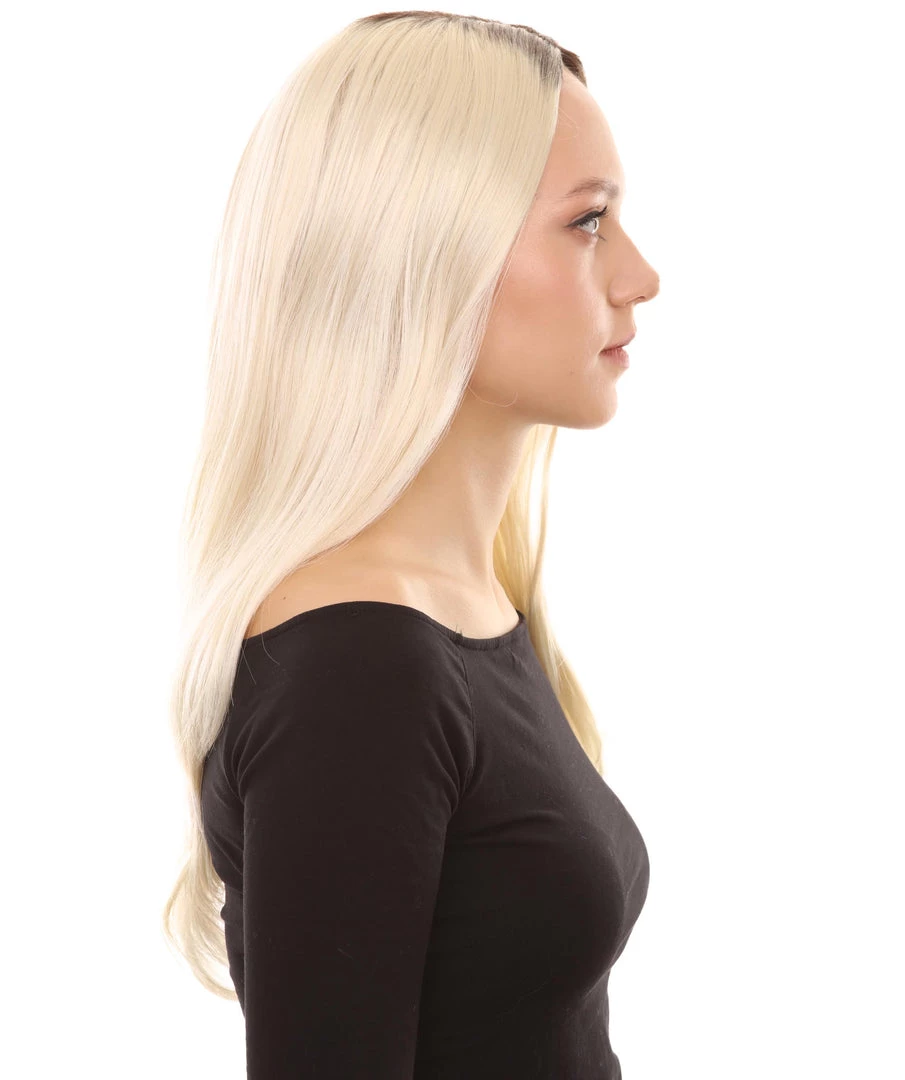 HPO Evil Bride Adult Women's Wig | Blond Cosplay Halloween Wig | Premium Breathable Capless Cap