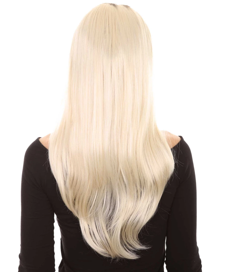 HPO Evil Bride Adult Women's Wig | Blond Cosplay Halloween Wig | Premium Breathable Capless Cap