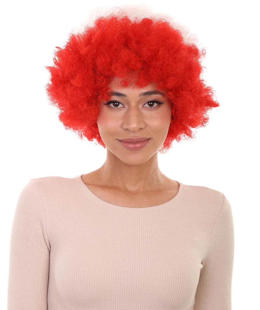 FLAGWIGS Poland Flag Sport Afro Halloween Wig Women's
