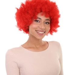 FLAGWIGS Poland Flag Sport Afro Halloween Wig Women's