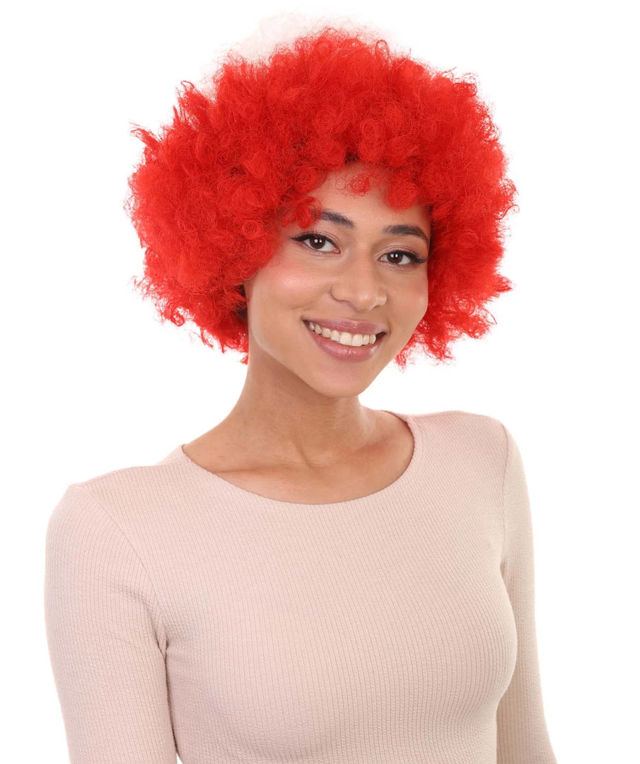 FLAGWIGS Poland Flag Sport Afro Halloween Wig Women's