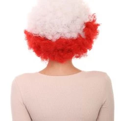 FLAGWIGS Poland Flag Sport Afro Halloween Wig Women's
