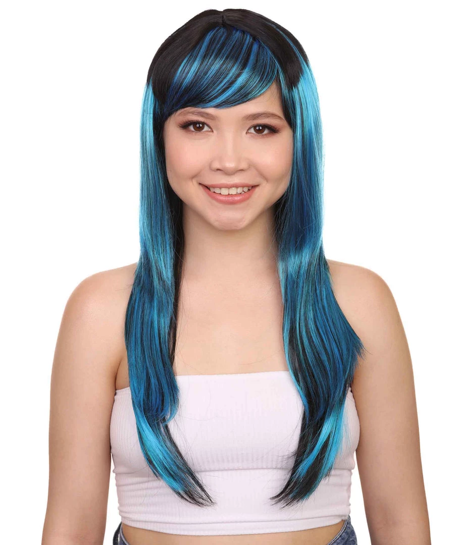 HPO Women's Sexy Peacock Womens Wig | Party Ready Fancy Cosplay Halloween Wig | Premium Breathable Capless Cap