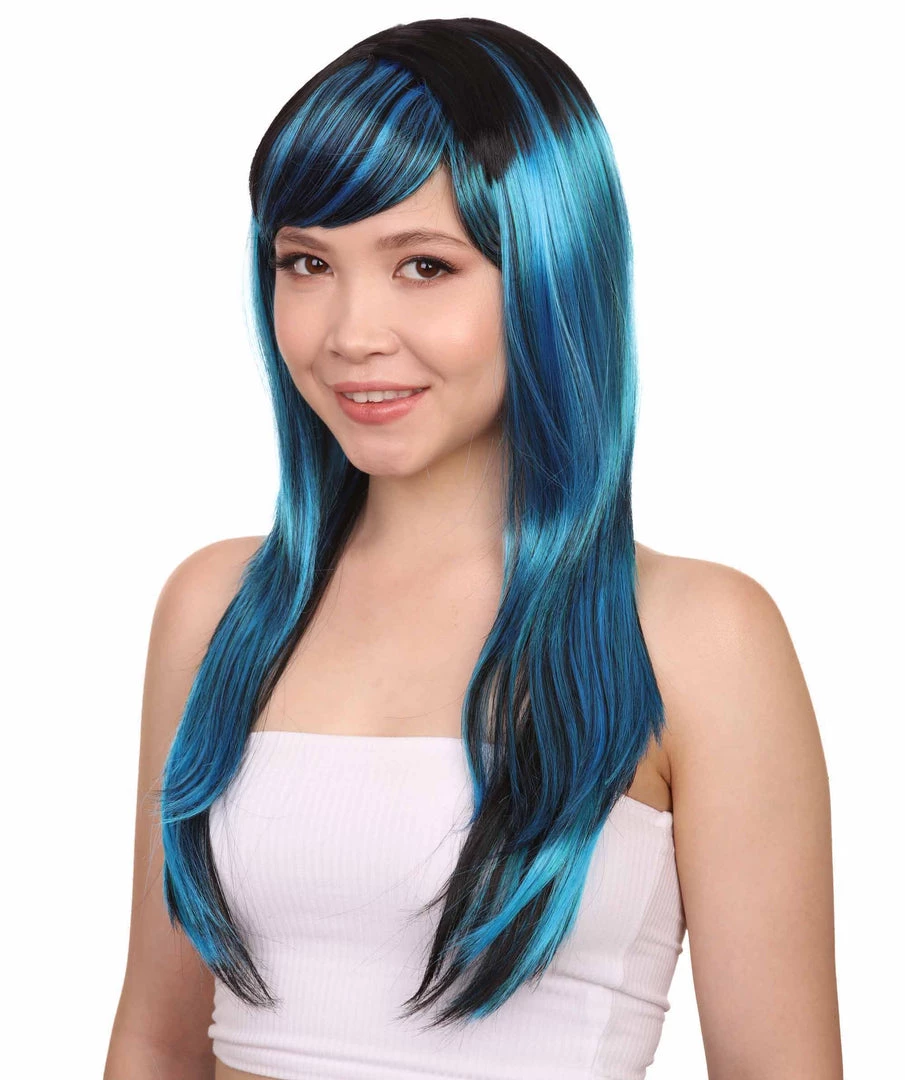 HPO Women's Sexy Peacock Womens Wig | Party Ready Fancy Cosplay Halloween Wig | Premium Breathable Capless Cap