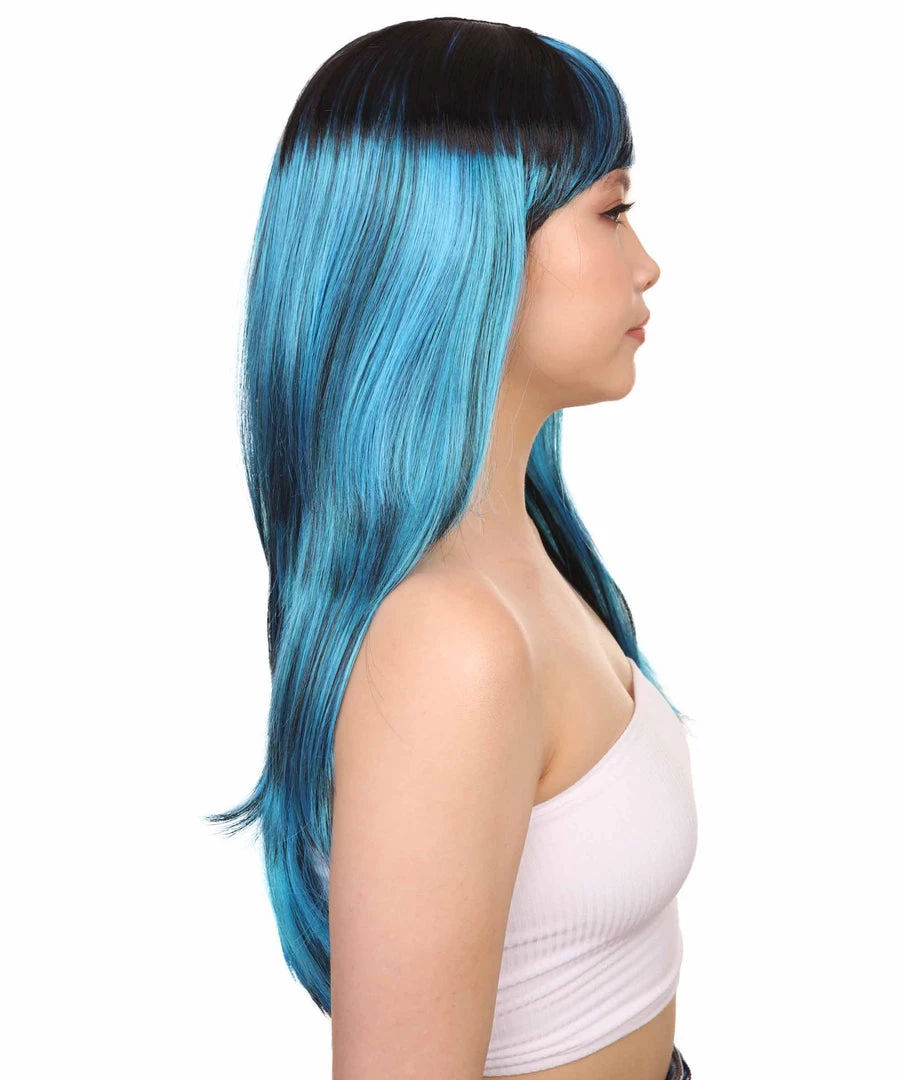 HPO Women's Sexy Peacock Womens Wig | Party Ready Fancy Cosplay Halloween Wig | Premium Breathable Capless Cap