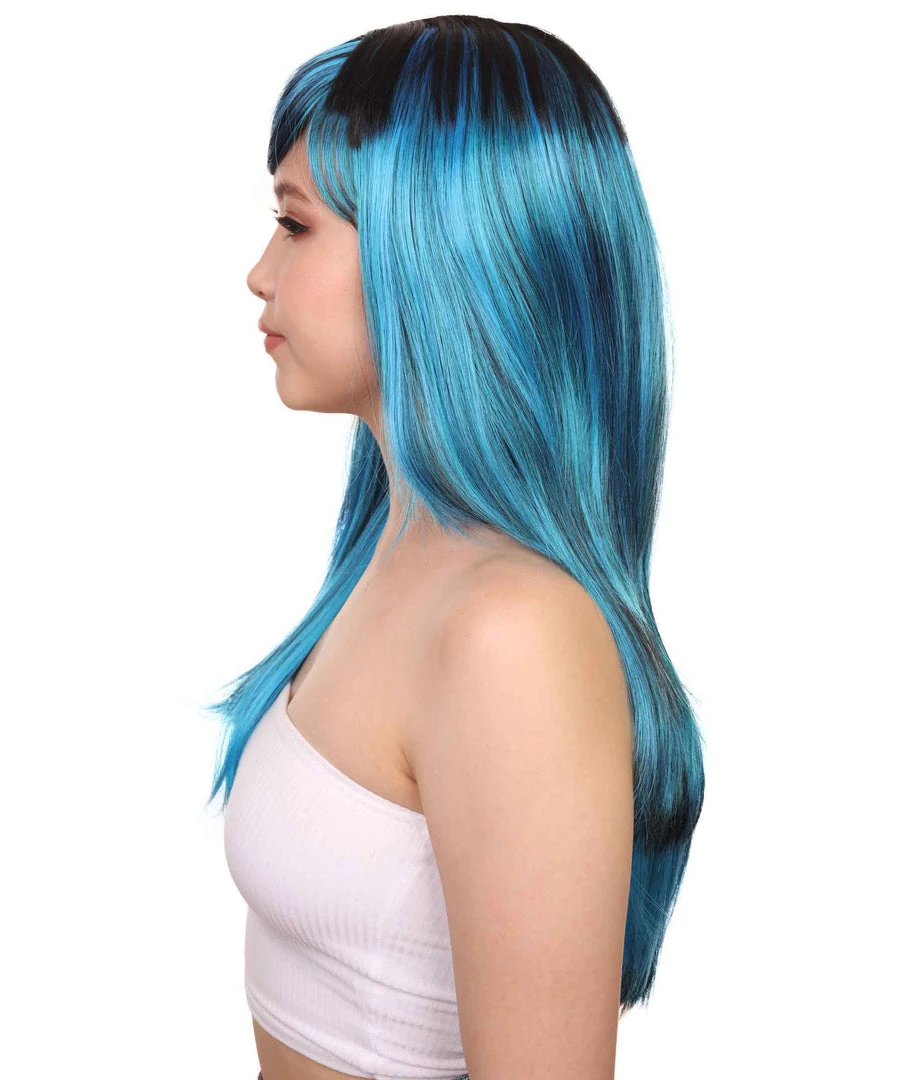 HPO Women's Sexy Peacock Womens Wig | Party Ready Fancy Cosplay Halloween Wig | Premium Breathable Capless Cap