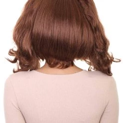 HPO Womens Brown Ponytail Wig | Video Game Wigs | Premium Breathable Capless Cap
