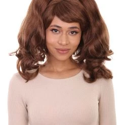 HPO Womens Brown Ponytail Wig | Video Game Wigs | Premium Breathable Capless Cap