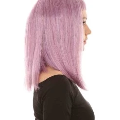 HPO Womens Purple Mixed Wig | Purple Fashion Wigs | Premium Breathable Capless Cap Women's