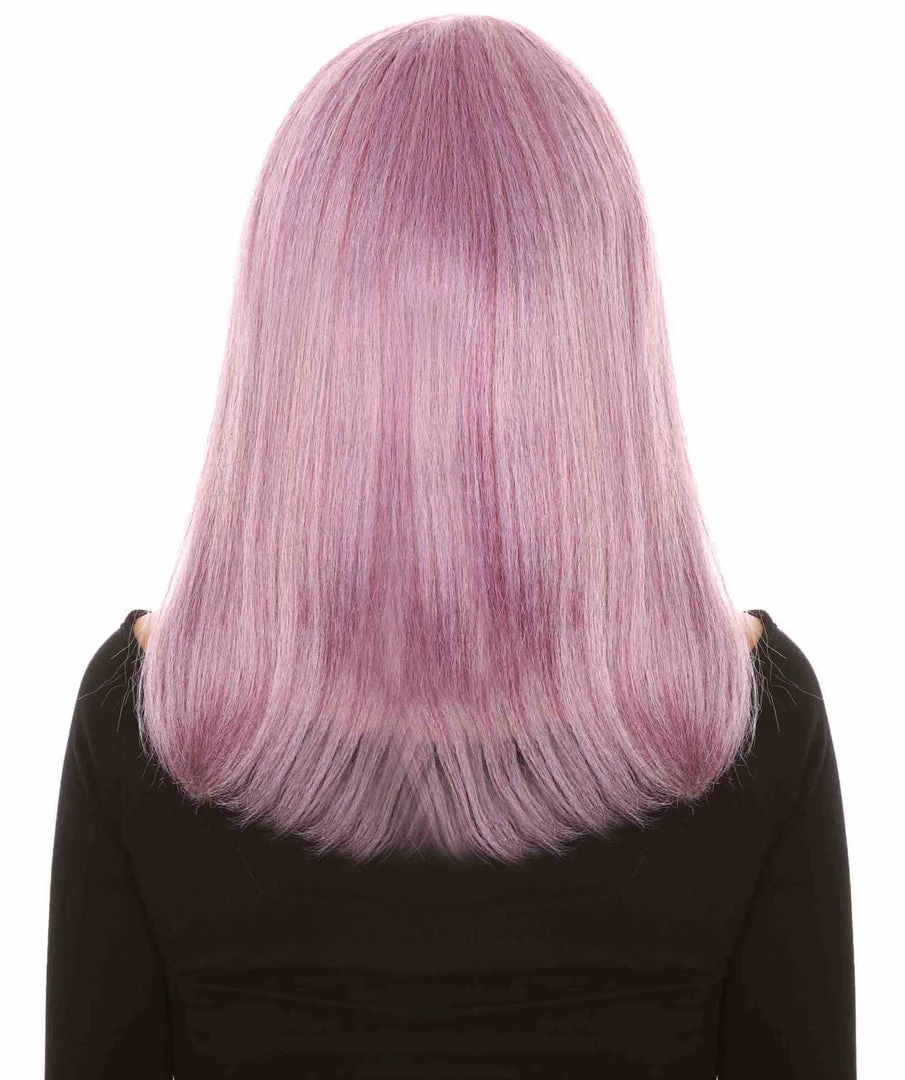 HPO Womens Purple Mixed Wig | Purple Fashion Wigs | Premium Breathable Capless Cap Women's