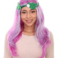 HPO Womens Fairy Wig | Purple Storybook & Fairytale Wigs | Premium Breathable Capless Cap Women's