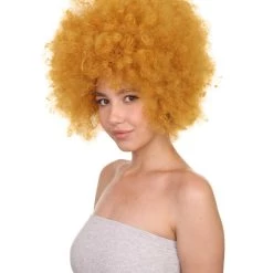 HPO Women's Unisex Afro Wig Collections | Jumbo Cosplay Halloween Wig (Lots Of Color) | Premium Breathable Capless Cap