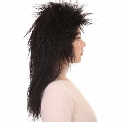 HPO Women Funky Style Black Wig | Premium Breathable Capless Cap