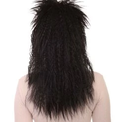 HPO Women Funky Style Black Wig | Premium Breathable Capless Cap