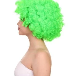 HPO Lime Afro Unisex Wig | Super Size Jumbo Fancy Party Event Ready Halloween Wig Women's