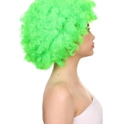 HPO Lime Afro Unisex Wig | Super Size Jumbo Fancy Party Event Ready Halloween Wig Women's