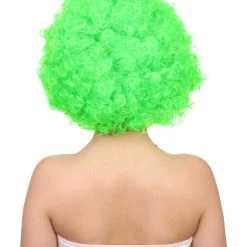 HPO Lime Afro Unisex Wig | Super Size Jumbo Fancy Party Event Ready Halloween Wig Women's