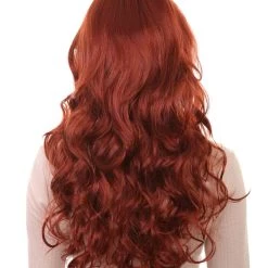 HPO Women's Womens Long Curly Super Model Wig | Natural Looking Fancy Wig Premium Breathable Capless Cap