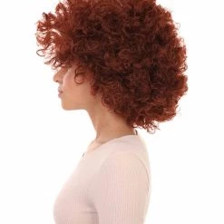 HPO Burgundy Afro Unisex Wig | Super Size Jumbo Party Event Ready Cosplay Halloween Wig Women's
