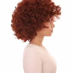HPO Burgundy Afro Unisex Wig | Super Size Jumbo Party Event Ready Cosplay Halloween Wig Women's
