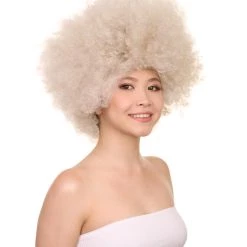 HPO Women's Unisex Afro Wig Collections | Jumbo Cosplay Halloween Wig (Lots Of Color) | Premium Breathable Capless Cap