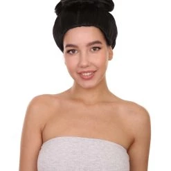HPO Women's Pinned Up China Girl Wig | Black Cosplay Wig | Premium Breathable Capless Cap
